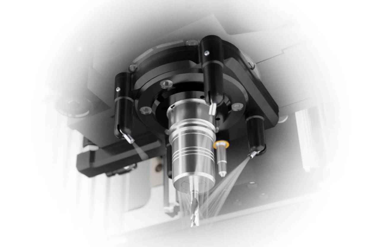 Illustration of the DATRON MXCube spray unit
